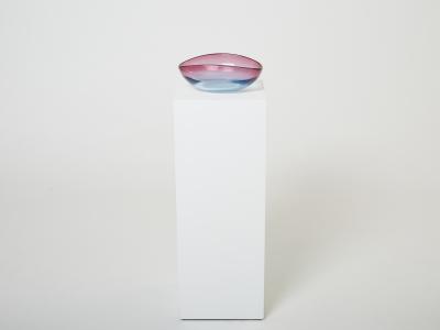 Flavio Poli Flavio Poli large bowl centerpiece Murano glass for Seguso 1960