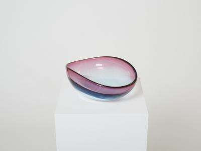 Flavio Poli Flavio Poli large bowl centerpiece Murano glass for Seguso 1960