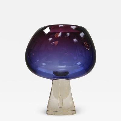 Flavio Poli Mid Century Modern Purple Sommerso Murano Glass Vase by Flavio Poli 1950