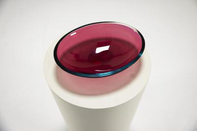 Flavio Poli Red Flavio Poli Bowl in Murano Sommerso Italy 1950s