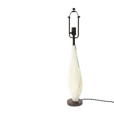 Flavio Poli Seguso Flavio Poli Murano Glass Lamp Gold Clear Sommerso