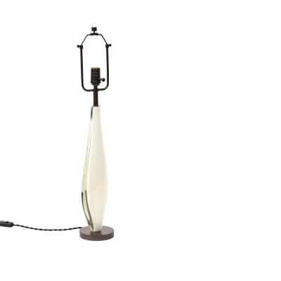 Flavio Poli Seguso Flavio Poli Murano Glass Lamp Gold Clear Sommerso