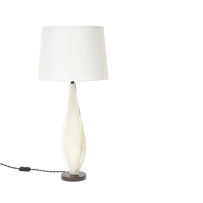 Flavio Poli Seguso Flavio Poli Murano Glass Lamp Gold Clear Sommerso