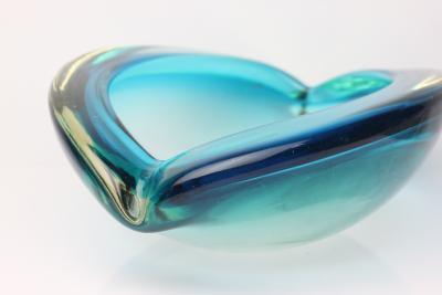Flavio Poli Seguso Vetri dArte Sommerso Art Glass Bowl by Flavio Poli 1960 Italy