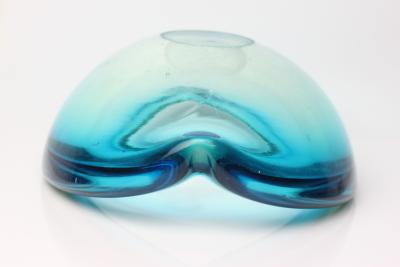 Flavio Poli Seguso Vetri dArte Sommerso Art Glass Bowl by Flavio Poli 1960 Italy
