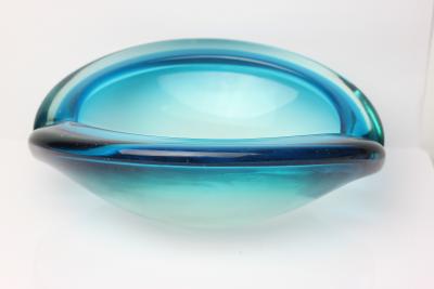Flavio Poli Seguso Vetri dArte Sommerso Art Glass Bowl by Flavio Poli 1960 Italy