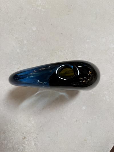 Flavio Poli Valva Murano Glass Vase by Flavio Poli for Seguso Italy 1960s