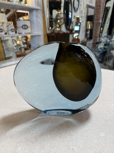 Flavio Poli Valva Murano Glass Vase by Flavio Poli for Seguso Italy 1960s