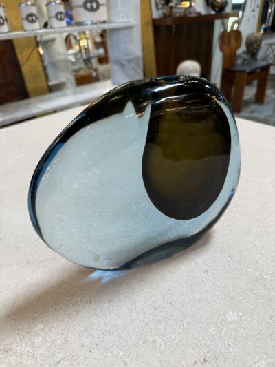 Flavio Poli Valva Murano Glass Vase by Flavio Poli for Seguso Italy 1960s