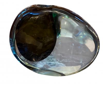 Flavio Poli Valva Murano Glass Vase by Flavio Poli for Seguso Italy 1960s