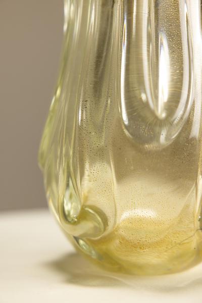 Flavio Poli Vase Model 3627 In Topazio Oro Induto By Flavio Poli For Seguso Vetri dArte 