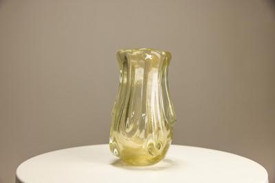 Flavio Poli Vase Model 3627 In Topazio Oro Induto By Flavio Poli For Seguso Vetri dArte 
