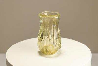 Flavio Poli Vase Model 3627 In Topazio Oro Induto By Flavio Poli For Seguso Vetri dArte 