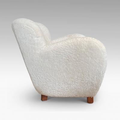 Fleming Lassen Exceptional Armchair in Shearling Attrib Fleming Lassen