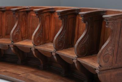 Flemish 18th Century Oak Church Pews Belgium