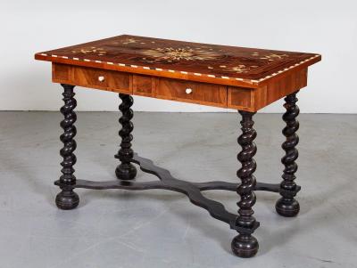 Flemish Baroque Inlaid Center Table