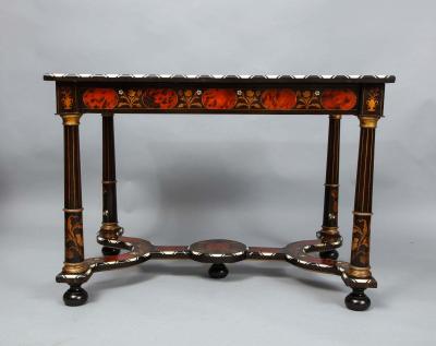 Flemish Baroque Marquetry Decorated Table