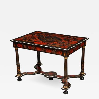 Flemish Baroque Marquetry Decorated Table