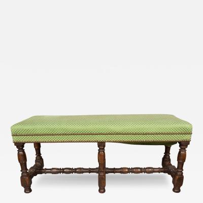 Flemish Baroque Walnut Bench