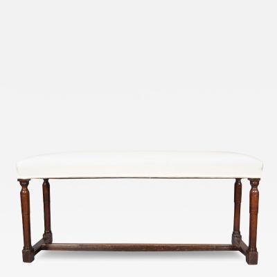 Flemish Baroque Walnut Bench