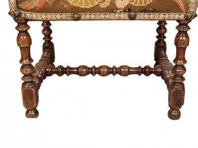 Flemish Baroque Walnut Bench