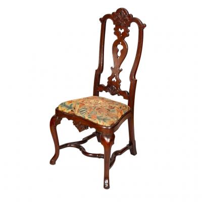 Flemish Baroque Walnut Side Chair