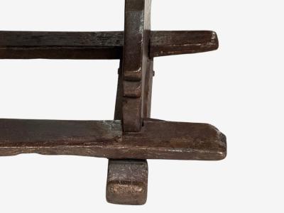 Flemish Oak Rustic Side or Console Table Belgium 17th C 