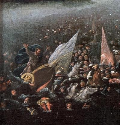 Flemish School Pharaoh s Army Engulfed by the Red Sea