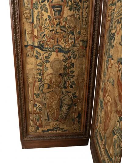 Flemish Tapestry Three Panel Screen