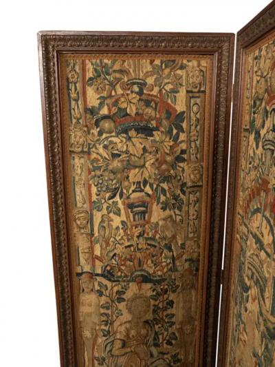 Flemish Tapestry Three Panel Screen