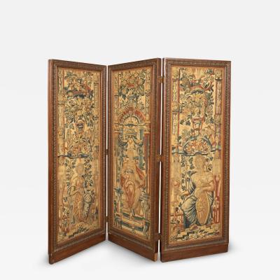 Flemish Tapestry Three Panel Screen