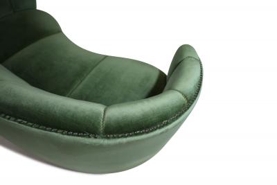 Flemming Lassen Flemming Lassen 1930s Danish Deco Curved Back Settee in Original Green Mohair