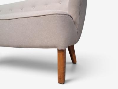 Flemming Lassen Flemming Lassen Rare Sofa Beige Fabric Birch Finland 1950s