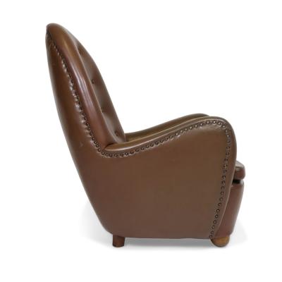 Flemming Lassen Georg Kofoed Danish High back Lounge Chair
