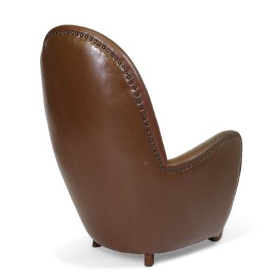 Flemming Lassen Georg Kofoed Danish High back Lounge Chair