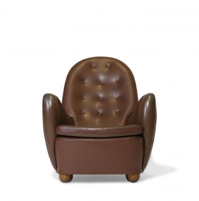 Flemming Lassen Georg Kofoed Danish High back Lounge Chair