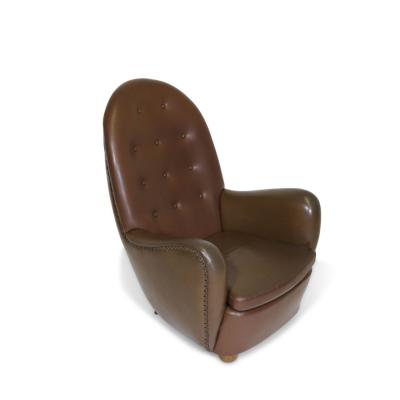 Flemming Lassen Georg Kofoed Danish High back Lounge Chair