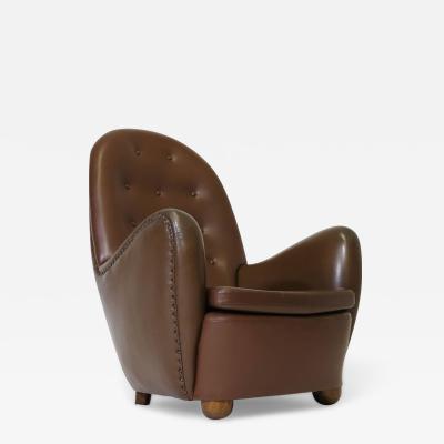 Flemming Lassen Georg Kofoed Danish High back Lounge Chair