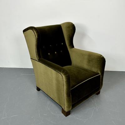 Flemming Lassen Mid Century Danish Cabinetmaker Wingback Lounge Chair Flemming Lassen Style
