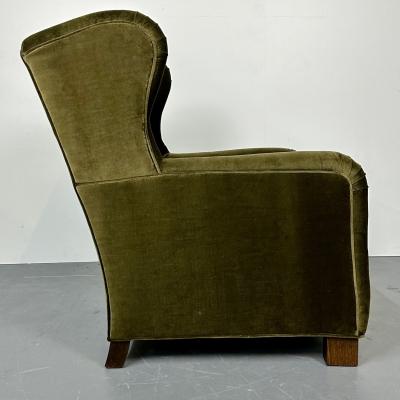 Flemming Lassen Mid Century Danish Cabinetmaker Wingback Lounge Chair Flemming Lassen Style
