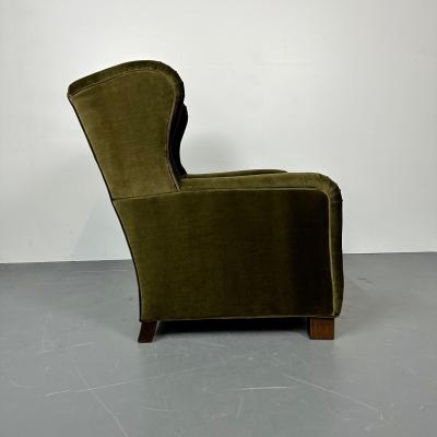 Flemming Lassen Mid Century Danish Cabinetmaker Wingback Lounge Chair Flemming Lassen Style