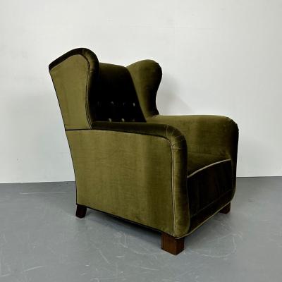 Flemming Lassen Mid Century Danish Cabinetmaker Wingback Lounge Chair Flemming Lassen Style