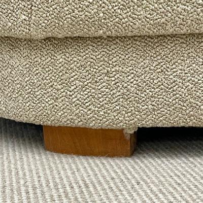 Flemming Lassen Mid Century Modern Danish Cabinetmaker Curved Sofa Boucle Flemming Lassen