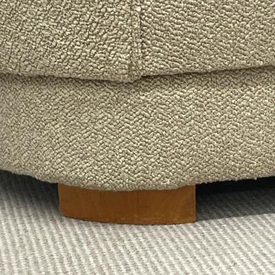 Flemming Lassen Mid Century Modern Danish Cabinetmaker Curved Sofa Boucle Flemming Lassen