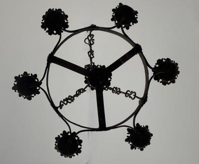 Fleur de Lys Candle Chandelier