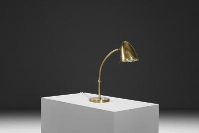 Flexible Brass Table Lamp Scandinavia First Half of the 20th Century