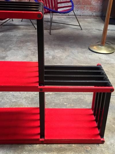 Flexible Wood Bookcase Italy 1980s