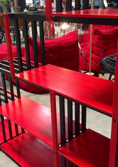 Flexible Wood Bookcase Italy 1980s