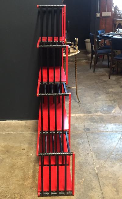 Flexible Wood Bookcase Italy 1980s