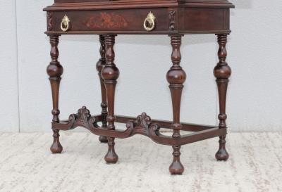 Flint Horner 1940s Walnut Cabinet With Brass Hardware